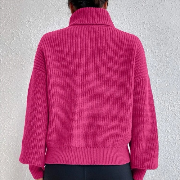 Turtle Neck Knitted Sweater ❤️ - Picture 4 of 4